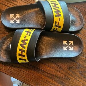 Brand new with tags off white slides
